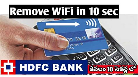 how to disable contactless payment feature of hdfc credit card|hdfc bank mycards.